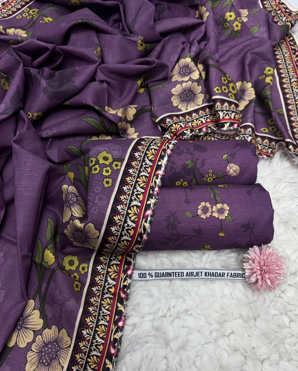 Digital Printed Khaddar 3 pcs