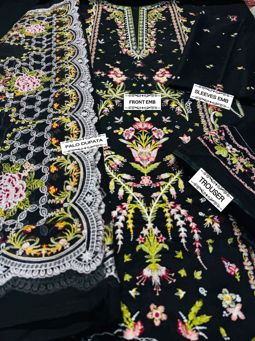 Trending 3PCS Embroidery Sout