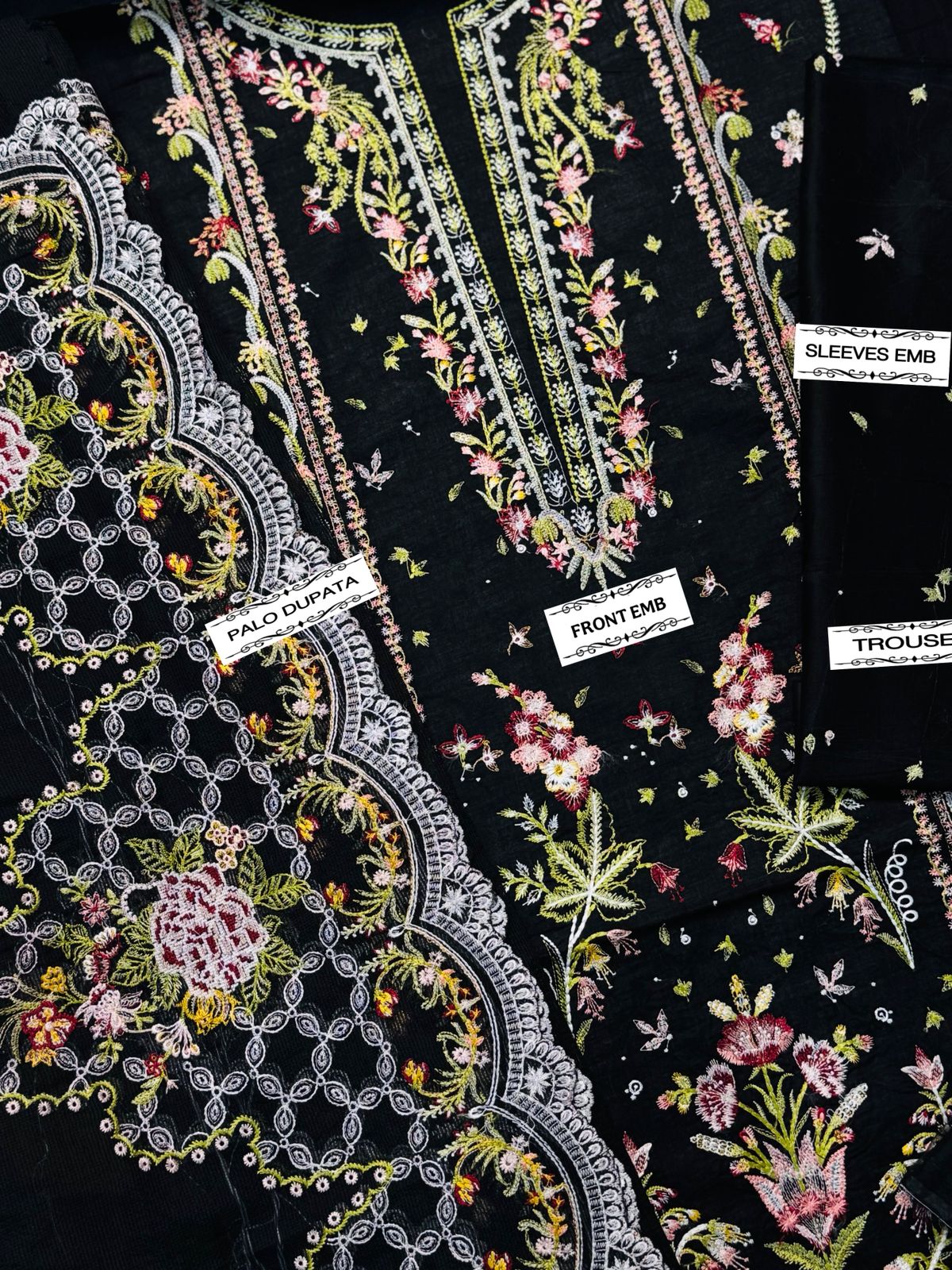 Trending 3PCS Embroidery Sout