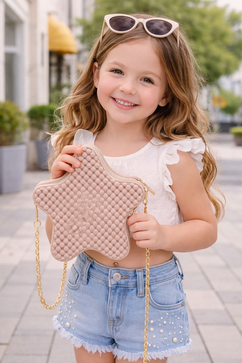 KIDS STAR SHAP DESIGN FIBER BAGS