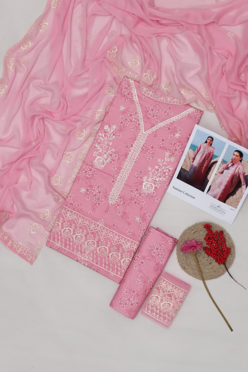 3 PCS LAWN EMBROIDERY SOIT