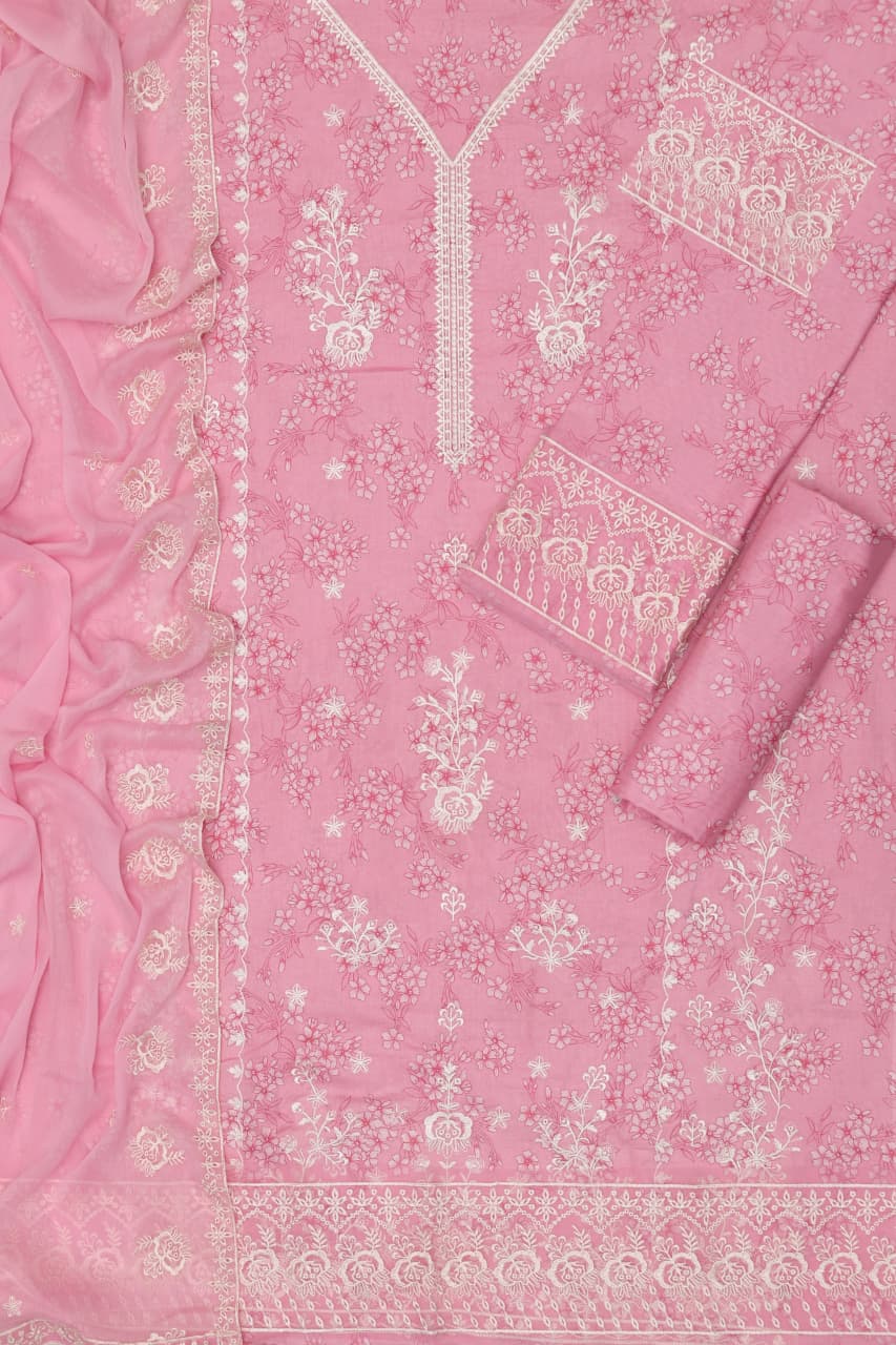 3 PCS LAWN EMBROIDERY SOIT