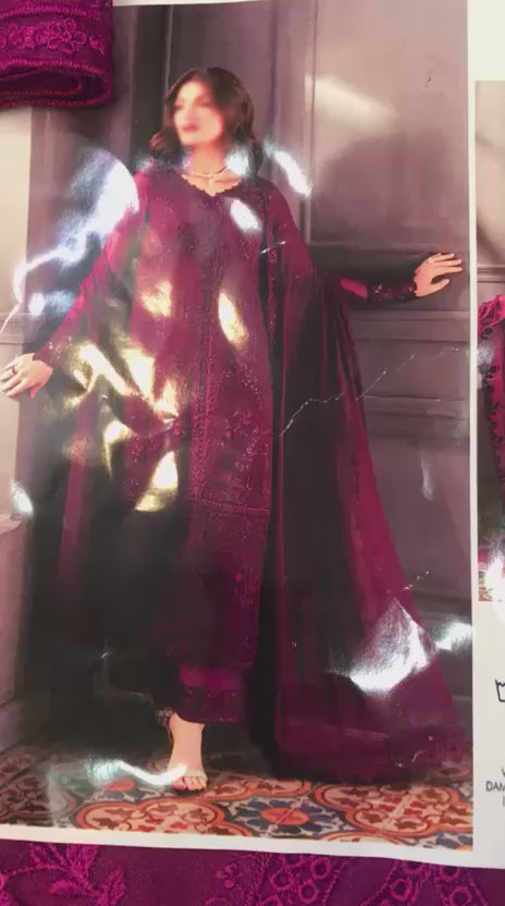 AZURE CHIFFON EMBROIDERY